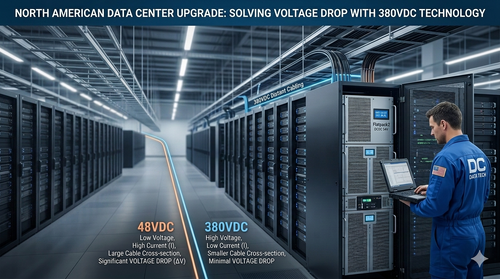 τελευταία εταιρεία περί North American Data Centers: Addressing Voltage Drop in Long-Distance Cabling via 380VDC Technology