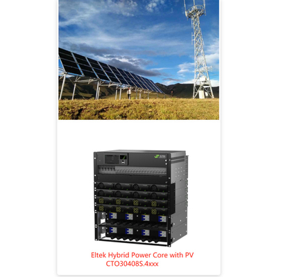 16KW 24KW τηλεπικοινωνιακό υβριδικό σύστημα με MPPT και ηλιακή μονάδα Eltek μάρκα 241119.650 241115.650