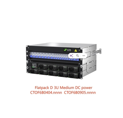 Ελτέκ Flatpack D 3U 48Vdc 15KW Μέση διανομή ισχύος συνεχούς ρεύματος για ευέλικτες λύσεις ισχύος συνεχούς ρεύματος CTOF6B0404.Nnnn