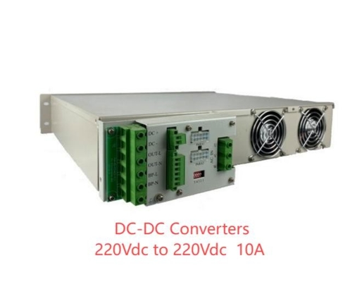 19 ιντσών μετατροπέας συνεχούς ρεύματος 24Vdc 48vDC 110vDC 220Vdc 2200W10A Μονάδα ισχύος με ελεγκτή οθόνης LCD