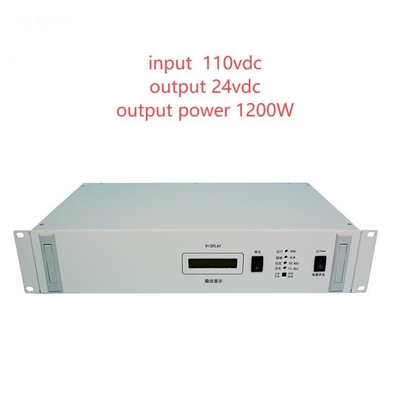 19 ιντσών Rackmount RCT2000D σειρά Απομονωμένα DC DC μετατροπείς Εισαγωγή 110vdc Έκδοση 24vdc 1200W D50-10-14