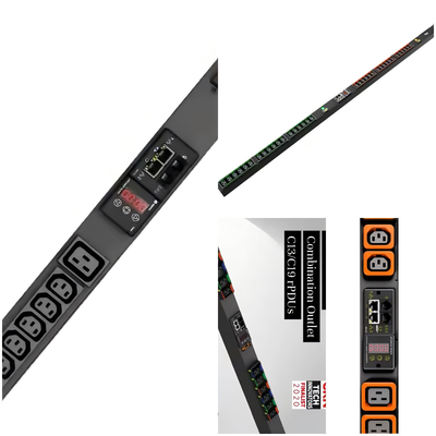 Vertiv Geist GU1 Έξυπνο PDU Παρακολούθησης Τύπου 16A/32A Adaptive Load Rack Power Με Διπλές Θύρες C13/C19 Επαγγελματικού Επιπέδου Για Κέντρα Δεδομένων