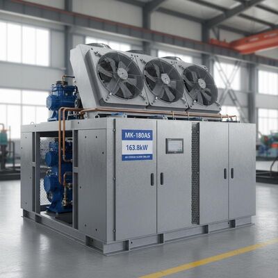 Ψυκτης κοχλιών αερόψυξης MK-180AS 163.8KW - Βιομηχανική Μηχανή Ψύξης