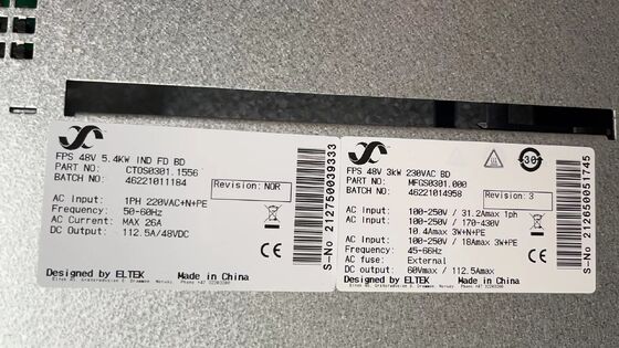 Ελτέκ 24V Flatpack S 1U 5R 9kw Τηλεπικοινωνιακό σύστημα ηλεκτρικής ενέργειας 241122.900 Smartpack S ελεγκτής