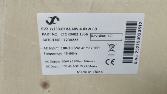 Ελτέκ 4kw 230v Συστήματα παροχής συνεχούς ενέργειας CTOR0201.001 Ανεξάρτητος διορθωτής με ενσωμάτωση για τηλεπικοινωνίες