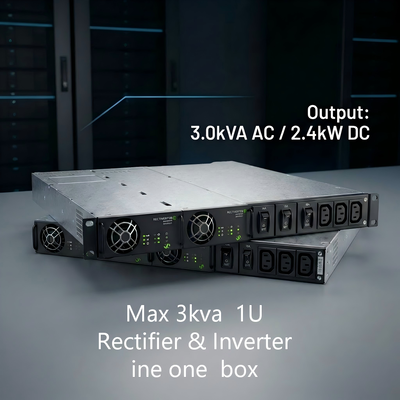 ELTEK CTOR0201.001 Σύστημα τροφοδοσίας με αντιστροφέα με 3.0kVA AC & 2.4kW 115V 230V εισροή συνεχούς τάσης σε συμπαγές σύστημα 1U