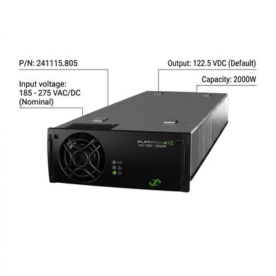 Eltek Flatpack2 110V 2000 HE Επανορθωτική Μονάδα Αριθμός Εξαρτήματος: 241115.805 Υψηλής Απόδοσης DC Τροφοδοσία για Δίκτυα Ηλεκτρικής Ενέργειας Υποσταθμούς
