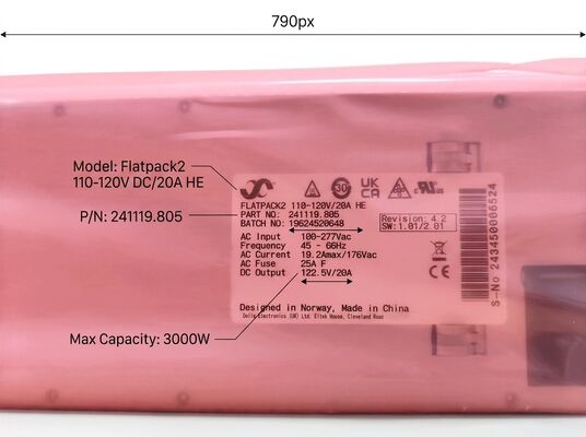 Η Eltek Flatpack2 3000W υψηλής απόδοσης μονάδα διορθωτή με λύση ισχύος συντελεστή φόρμας 1U