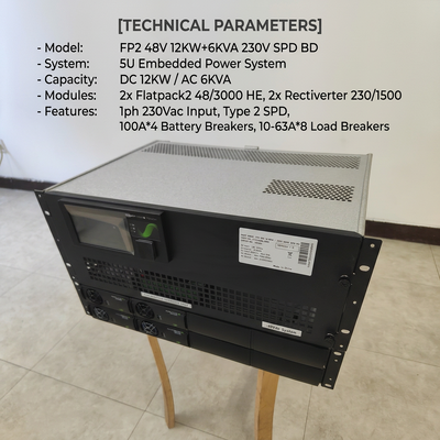 Συστήματα ηλεκτρικής ενέργειας Eltek Rectiverter 12KW DC 6KVA AC Smartpack2 Touch Control