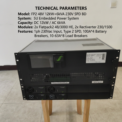 Το σύστημα ηλεκτρικής ενέργειας Eltek 12KW DC & 6KVA AC.
