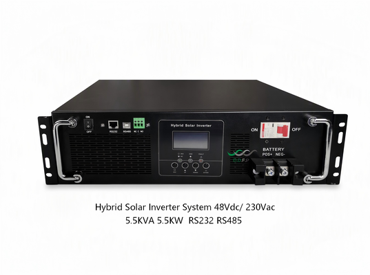 5.5KW 48V Υβριδικό Σύστημα Ηλιακού Μετατροπέα με Καθαρό Ημιτονοειδές Κύμα για Εφεδρική Τροφοδοσία Σπιτιού