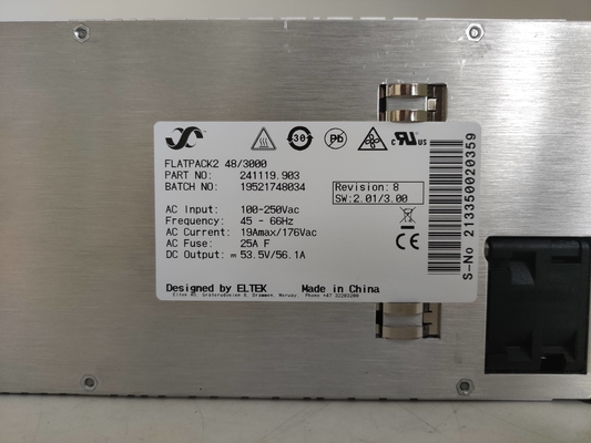 Ενότητα 48/3000 Flatpack2 48v 3000w 241119,903 διορθωτών τηλεπικοινωνιών