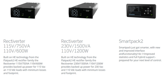 Ηλεκτρικό σύστημα 110Vdc 6kVA 1ph ΜΒ τηλεπικοινωνιών πυρήνων δύναμης Rectiverter Eltek