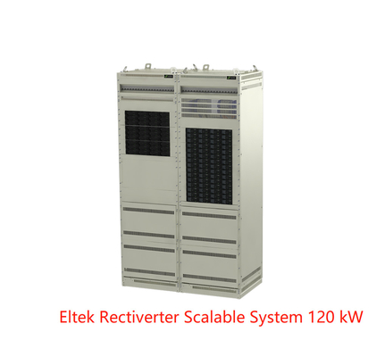 Ηλεκτρικό σύστημα εξελικτικό 120kW 230/400VAC 3 τηλεπικοινωνιών Eltek Rectiverter μεγάλο σύστημα φάσης