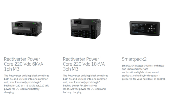 Το εξελικτικό EN 60950-1 Eltek Rectiverter 54KVA 220Vdc ηλεκτρικών συστημάτων Flatpack