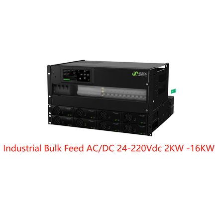 Βιομηχανικά μαζικά συστήματα 24-220Vdc 2kw- 16kw τροφών AC/DC Eltek με Flatpack 2 διορθωτές