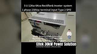Eltek AC&DC Rectiverter System 5U Ύψος Μέγιστο 12KW χωρητικότητα DC 6KVA χωρητικότητα AC