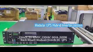 6KVA Modular Online Σύστημα UPS για τηλεπικοινωνίες και βιομηχανικές εφαρμογές